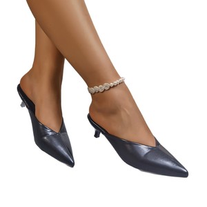 Nouvelle Collection – Mules à Talon Bas et Bout Pointu pour Femme, Grandes Tailles, Élégantes et Tendance, Vente en Gros - Product Image 5