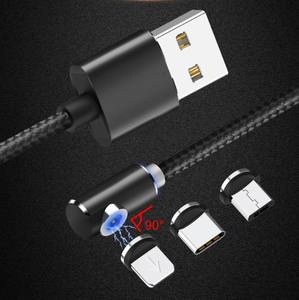 3in1 3 en 1 L <span class=keywords><strong>angle</strong></span> en forme de connecteur magnétique aimant câble de chargement pour iphone micro type c câble usb magnétique pour du gaming - Product Image 6