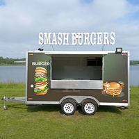 Remorques alimentaires pour hamburgers entièrement équipées avec véranda, remorque conteneur alimentaire complète, remorque mobile pour churros en Espagne