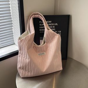 Sac fourre-tout pour femme Kiss Yourslef, rayures, coutures, polyester, sac décontracté pour tous les jours, printemps 2025 - Product Image 2