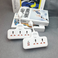Adaptateur multifonction transfrontalier direct usine, normes UK/EU/US, multiprise USB + Type-C à charge rapide