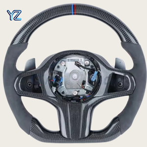 Volant sport LED en fibre de carbone YZ pour <span class=keywords><strong>BMW</strong></span> 530 528 540i 740 328i <span class=keywords><strong>320i</strong></span> 335i F01 F02 F10 F30 F31 M2 M3 M4 M5 G30 E63 - Product Image 4