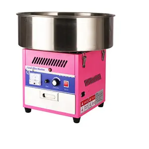 Restaurant Professional Automatic Electric Pink Candy Floss Machine Cotton Candy Machine