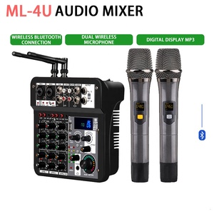 <span class=keywords><strong>Youtube</strong></span> ghi âm hiệu suất bài giảng micfuns ML-4U USB 10 giờ DJ âm thanh mixer giao diện điều khiển với Micro không dây - Product Image 2