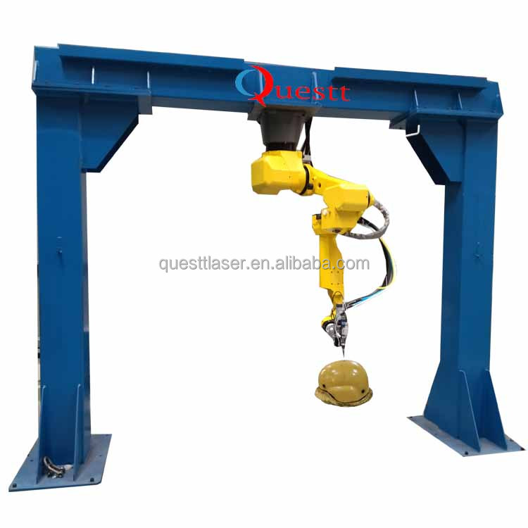 Robot Laser Cutting Machine for Helmet 2KW 3KW 6 axis Robotic Arm Fiber laser cutter best price