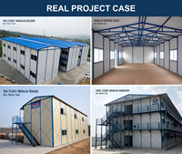 Rumah Prefabrik Tipe K Ramah Lingkungan Berbiaya Rendah, Struktur Baja Modular, Asrama Pekerja untuk Kamp Kerja di Lokasi Konstruksi