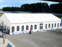Parois latérales de tente en PVC pour activités de plein air, toutes saisons, coupe-vent, imperméables, double couche, ignifuges, faciles à assembler, grande exposition