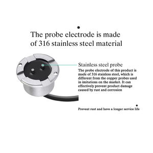 Electrodo de alarma de fuga de agua IP68 Sensor de fuga de agua Sensor de electrodo de acero inoxidable 316 - Product Image 5