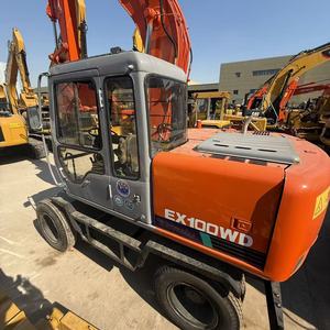 Excavadora de Ruedas Usada Hitachi EX100WD Modelo 2020, 7 Toneladas de Peso Operativo, Caja de Cambios, Motor, Equipo de Construcción - Product Image 4