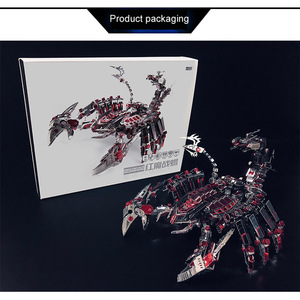 Modèles d'animaux en <span class=keywords><strong>métal</strong></span> 3D, assemblage mécanique, acier inoxydable, puzzle artisanal difficile, jouets pour adultes, cadeau - Product Image 3
