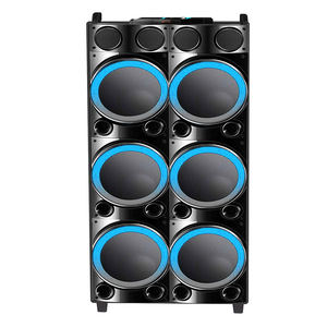 ระบบลำโพง PA แบบล้อลากไร้สายขนาด <span class=keywords><strong>10</strong></span> <span class=keywords><strong>นิ้ว</strong></span> พร้อมไฟ LED RGB 5.0 แบตเตอรี่ 8000-10000mAh <span class=keywords><strong>ตู้</strong></span>ไม้ - Product Image 1