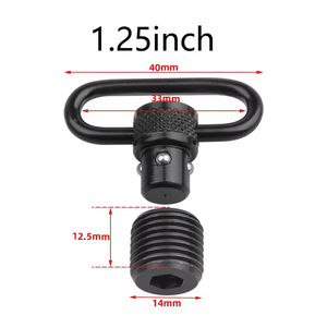 激安 高品質 カスタム タクティカル ハンティング クイックデタッチ 1-1.25インチ スリングスイベルマウント QDスリングスイベル - Product Image 5