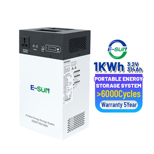 Sistema de Almacenamiento de Energía Portátil E-Sun de 1KWh LiFePO4, Sistema de Respaldo de Energía Doméstica Todo en Uno, Fuera de la Red - Product Image 1