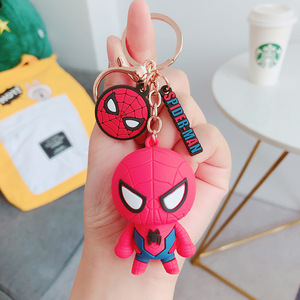 Simpatico cartone animato 3D <span class=keywords><strong>Marvel</strong></span> Spider-Man Captain Doll portachiavi con cinturino da polso portachiavi personalizzati portachiavi regalo promozionale all'ingrosso - Product Image 4