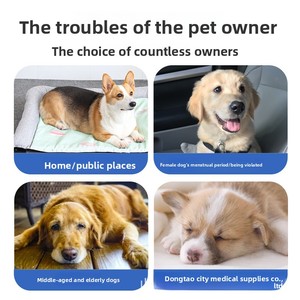 Couches jetables respirantes et absorbantes <span class=keywords><strong>pour</strong></span> chiens, anti-fuites, imprimées, en tissu non tissé, culottes physiologiques <span class=keywords><strong>pour</strong></span> chiens mâles et femelles de tous âges - Product Image 3