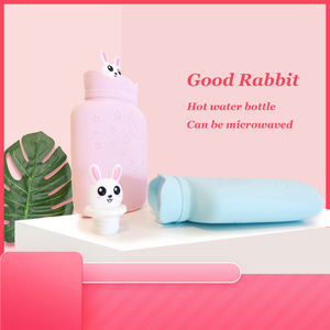 <span class=keywords><strong>Micro</strong></span>-ondes chauffage lapin main silicone sac d'eau chaude bouteille pour main pieds réchauffement articulaire - Product Image 6
