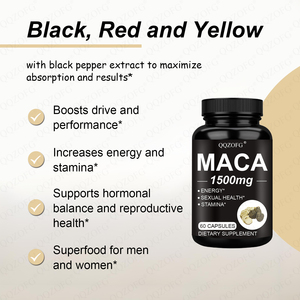 Viên nang mềm Maca đen tăng cường sức mạnh thể chất điều chỉnh các chức năng sinh lý làm giảm các triệu chứng mãn kinh cải thiện tinh thần - Product Image 5