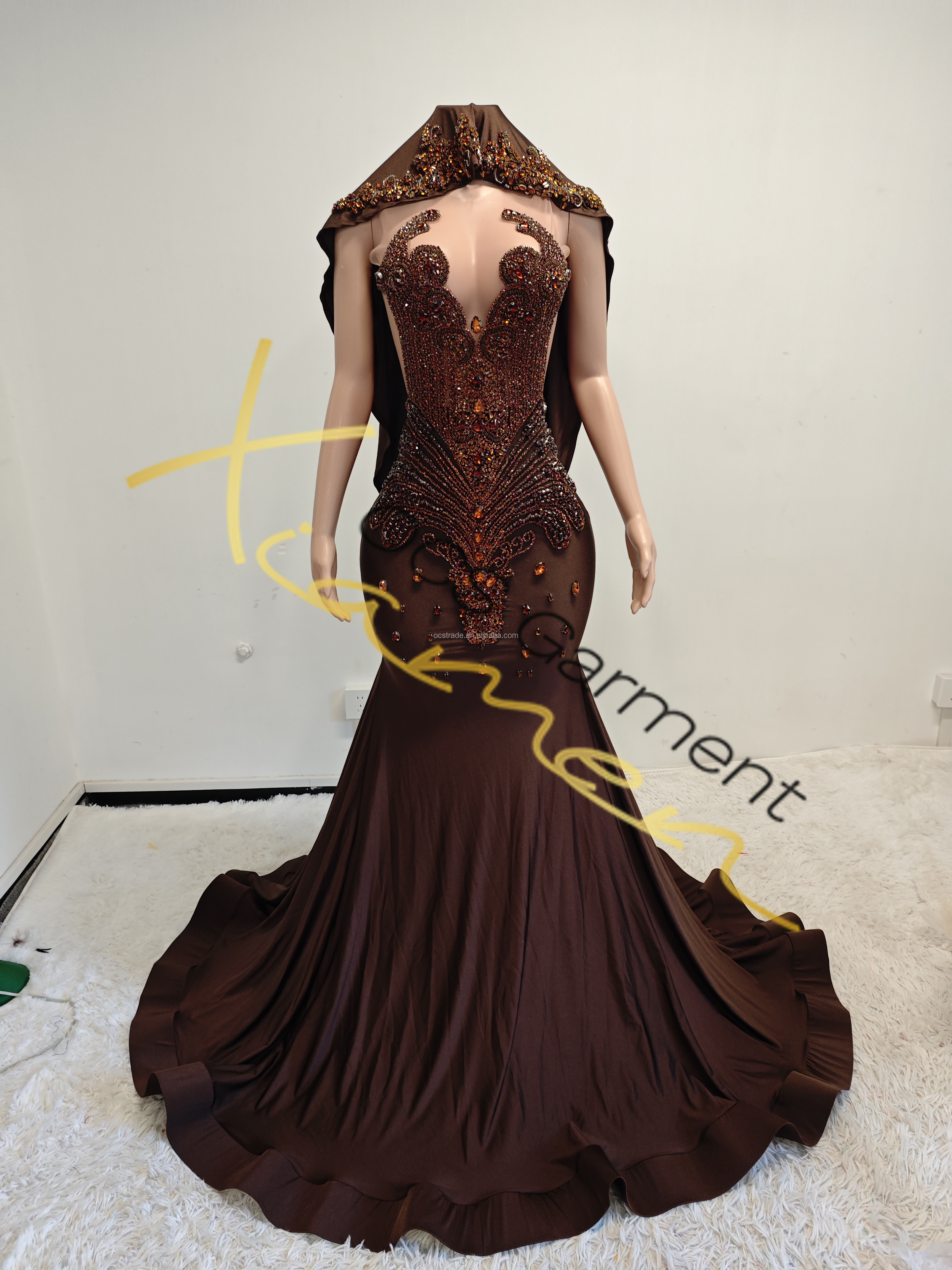 Ocstrade Royal Blue Heavy Gold Beaded Mermaid Evening Gown with Cape Custom Handmade Formal Prom Dress for Pageant Wedding Party| Alibaba.com Ocstrade Royal Blue Heavy Gold Beaded Mermaid Evening Gown with Cape Custom Handmade Formal Prom Dress for Pageant Wedding Party| Alibaba.com