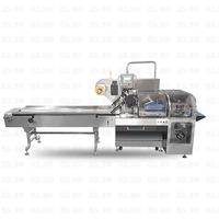 Machine d'emballage haute vitesse pour barres chocolatées, biscuits, pain, aliments, film, feuille d'emballage, ligne de remplissage de confiseries