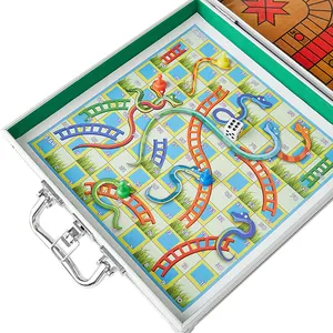 Custom chess board chinese checkers snakes and ladders table games