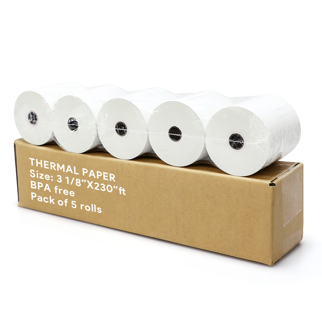 Powerful Best Selling BPA Free 3 1/8 X 81 ft Thermal Paper Roll 80x60mm 80gsm Receipt Printer Paper