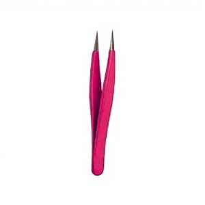 ASAP BEAUTY PAKISTAN Pince à épiler pour cils en acier inoxydable doré avec logo personnalisé Modèle ABP-0036-12 10mm Pointe lisse Précision Durable - Product Image 1