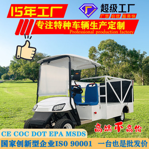 Voiture électrique de tourisme 2 places, capacité de charge 900 kg, 35 km/h, hayon hydraulique pour transport sur parcours de golf - Product Image 2