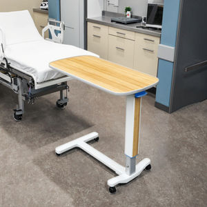 Table d'hôpital moderne, robuste et simple à poser sur le lit, réglable en hauteur, avec plateau en mélamine et structure en acier, confortable pour usage commercial en salle de soins Shiye - Product Image 3