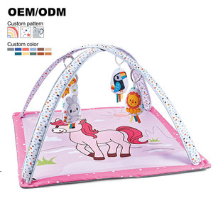 Nouveau-né bébé tapis de jeu activité gymnastique avec jouets suspendus infantile ventre temps tapis doux tapis de sol <span class=keywords><strong>pour</strong></span> le développement sensoriel du nouveau-né - Product Image 1