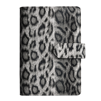Carnet de budget A6 personnalisé en cuir PU avec spirale, couverture de carnet de notes A6 en gros avec pochette