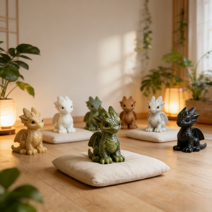 ขายส่ง งานแกะสลักมือรูปมังกรคริสตัล ขนาด 5*8 ซม. หินคริสตัลบำบัด หยก มังกรบิน ของตกแต่งบ้านตามหลักฮวงจุ้ย - Product Image 2