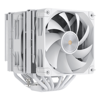 COOLLEO Etian P60TP Blanc V3 Radiateur d'ordinateur 6 caloducs Refroidisseur d'air CPU Refroidissement LGA115X/1200/1700/1851AMD Ryzen Deep Cooling