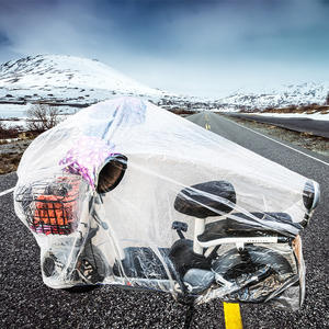 Cubierta para Motocicleta, Carpa para Motocicleta, Garaje para Motocicleta, Cubierta Impermeable y Antipolvo para Bicicleta// Cubierta Transparente Desechable para Motocicleta - Product Image 6