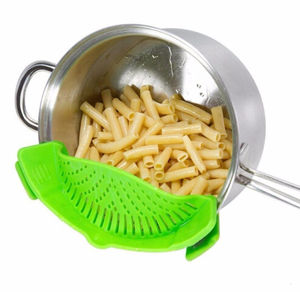 Kitchen Fruit Vegetable Clip on Pot Silicone Pasta <b>Strainer</b> <b>Colander</b> - Product Image 4