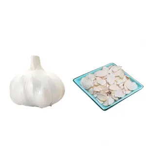 Dried Style Pure White Dry Garlic Flake Peeled Garlic Price