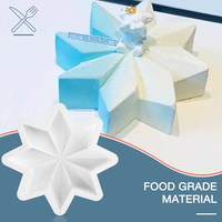 Moule à gâteau en Silicone en forme de flocon de neige personnalisé, moule en Silicone fait maison pour pâtisserie, moule en Mousse à dégagement facile, caoutchouc de Silicone pour outils à gâteau