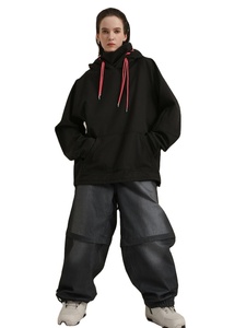 Sweat à capuche de ski personnalisé OEM pour ski et snowboard à capuche équipement de ski pour les sports d'hiver noir - Product Image 2
