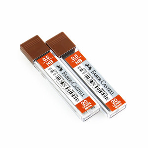 Minas para Lápiz Automático 0.5 <span class=keywords><strong>Faber</strong></span>-<span class=keywords><strong>Castell</strong></span>, Minas de Repuesto HB 0.7 Resistentes a la Rotura, Minas para Lápiz Mecánico 2B - Product Image 1