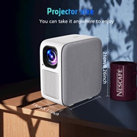 Mini projecteur LED LCD CRE CR32 1080P 3D avec batterie intégrée, Android 11, portable, pour usage domestique, design artistique en tissu