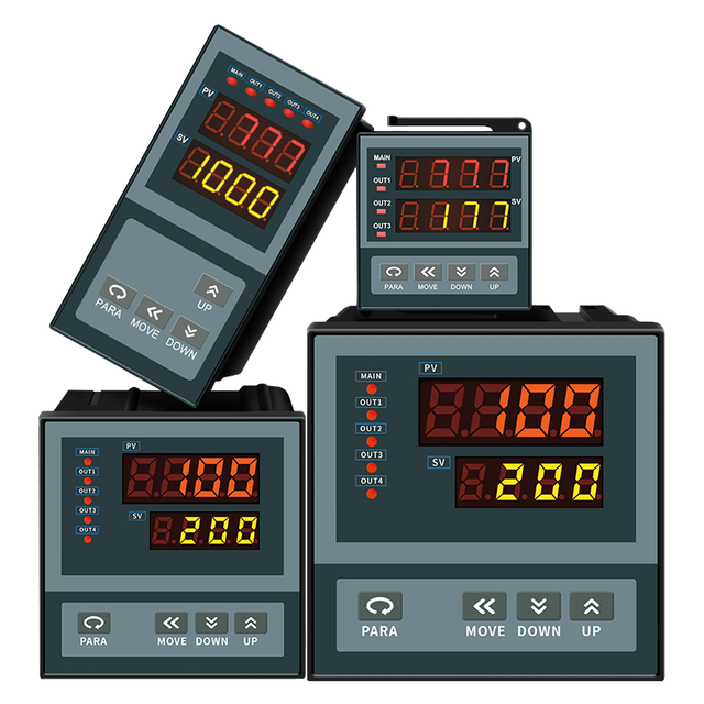 OEM High Accuracy 220v 120v Temperature Controller for Industrial Oven Furnace 4-20mA Output PID LCD Display K J Pt100 Water