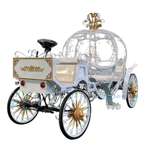 Carruaje de Calabaza Eléctrico Zhenda para Niños, Diseño de Princesa Cenicienta, Capacidad para 6 Personas, Ideal para Bodas y Fiestas - Product Image 1