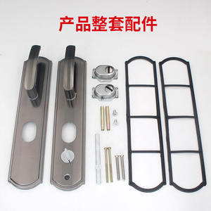 Accessoires de quincaillerie de porte de sécurité en alliage d'aluminium universel du fabricant, poignées de porte d'entrée et serrures de portail - Product Image 4