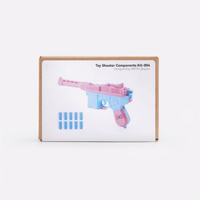 Kit de modèle de pistolet jouet DIY pour Bambu Lab avec mécanisme de déclenchement, pièces imprimables en 3D