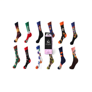 Calzini alla moda a metà polpaccio 37-45, confezione mista per uomo e donna - Product Image 2