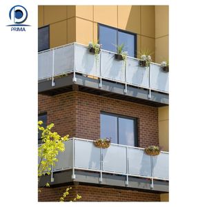 Nhà máy trực tiếp kính hệ thống lan can thuận lợi nhất wrought sắt ban công lan can thép phía trước lan can thiết kế - Product Image 5