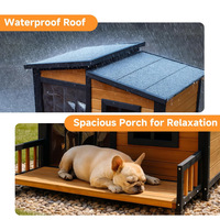 Nichoir pour chien en bois à imprimé animal personnalisé pour salon, tout temps, extérieur, imperméable et résistant au soleil
