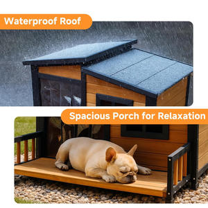 Caseta <span class=keywords><strong>para</strong></span> <span class=keywords><strong>Perros</strong></span> <span class=keywords><strong>de</strong></span> <span class=keywords><strong>Madera</strong></span> con Estampado Animal Hecha a Medida <span class=keywords><strong>para</strong></span> Sala <span class=keywords><strong>de</strong></span> Estar, Resistente a la Lluvia y al Sol <span class=keywords><strong>para</strong></span> Todas las Estaciones - Product Image 5