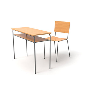 Có thể điều chỉnh trường trung học và Đại Học Lớp học bằng gỗ sinh viên Bàn và ghế Bộ - Product Image 5