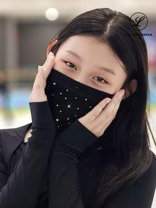 غطاء رأس دافئ للباليه من LA CICOGNA للنساء، واقي للأذن والرقبة للخريف والشتاء، عصابة رأس مرنة عالية من الحرير/القطن للأطفال والفتيات - Product Image 2