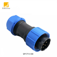 Connecteur d'alimentation étanche IP68 SP17 mâle/femelle 10A, 2/3/4/5/7/9 broches, prise industrielle, connexions de câbles, plaqué or
